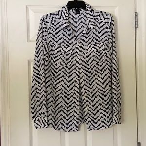 Ann Taylor Patterned Button Down